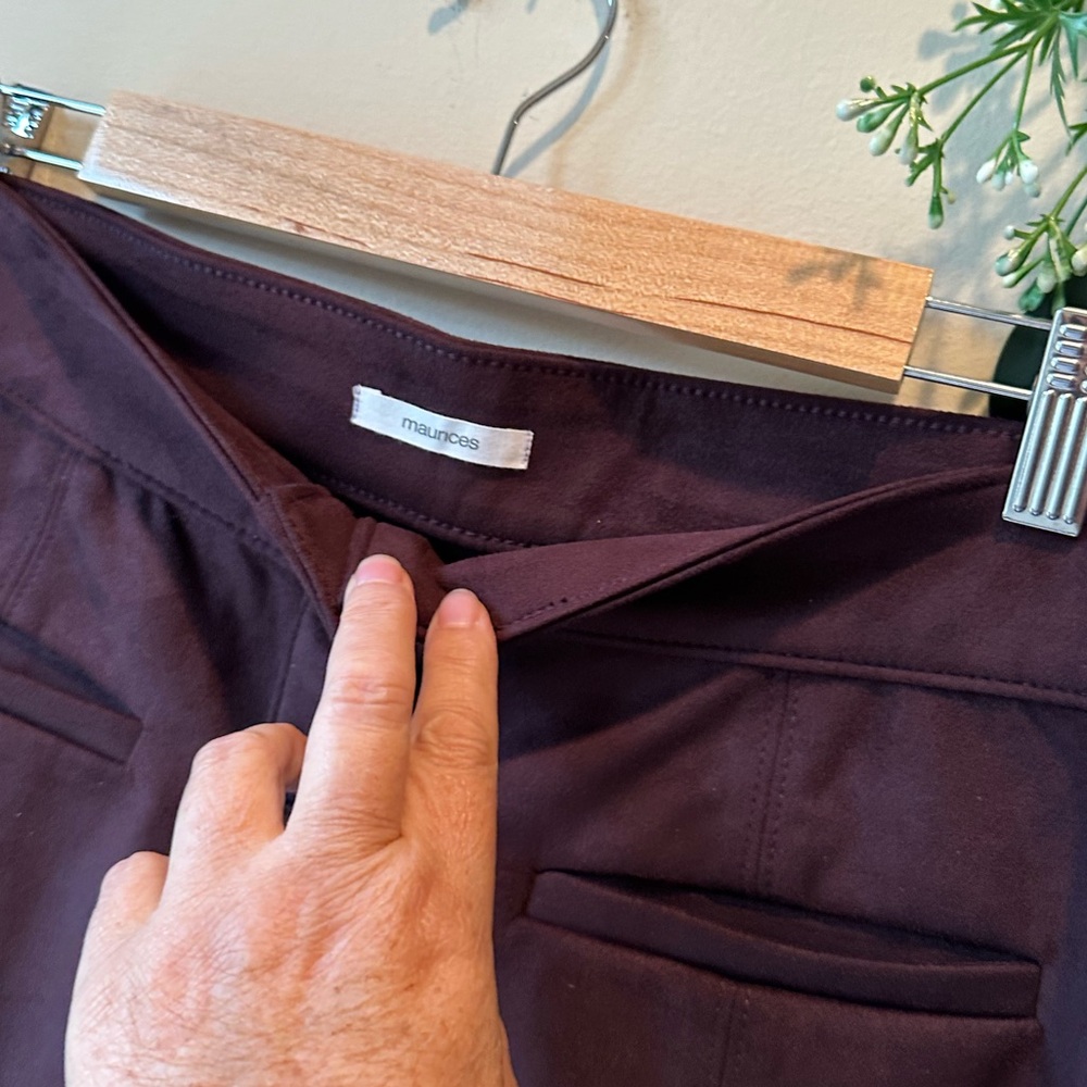 Maurices Rich Burgundy Skirt - Picture 3 of 7